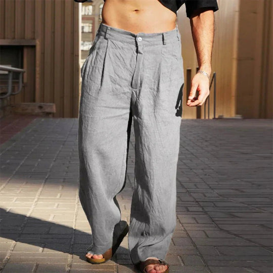 Fashionmoment® | Pantalon large en lin 