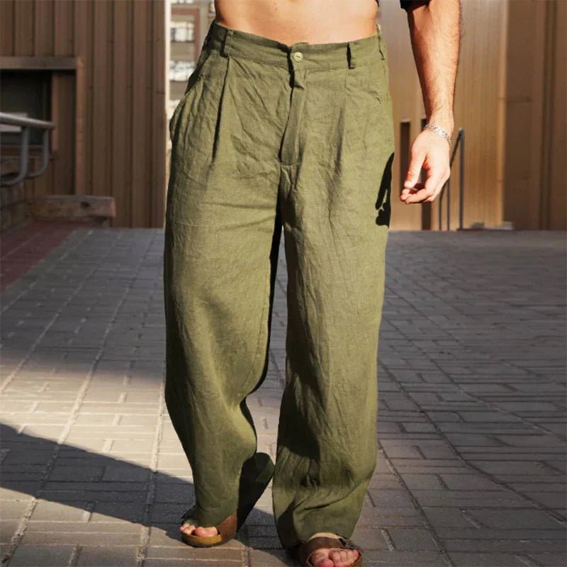 Fashionmoment® | Pantalon large en lin 