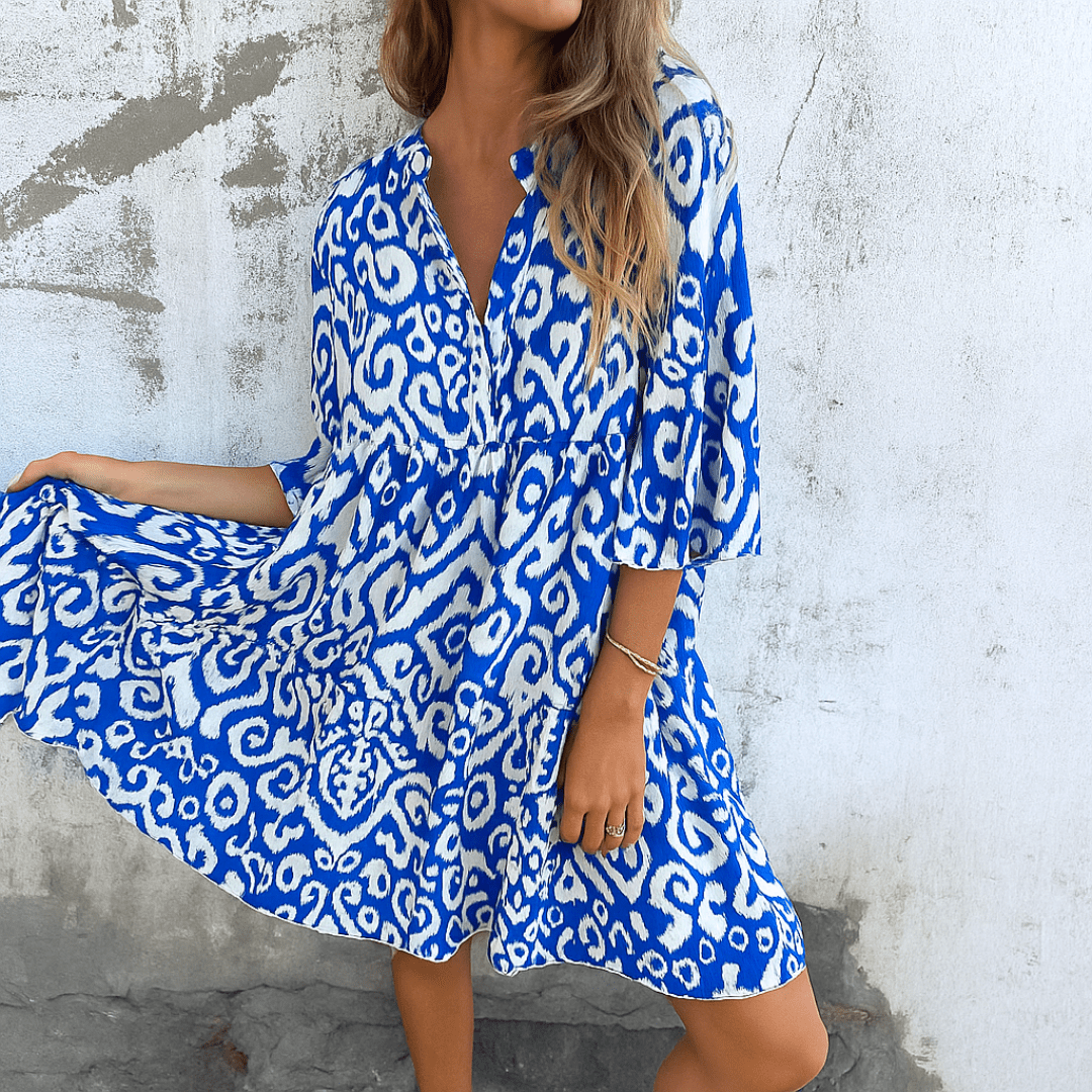 Fashionmoment® Margriet | Elegantes V-Ausschnitt Kleid für zeitlose Eleganz