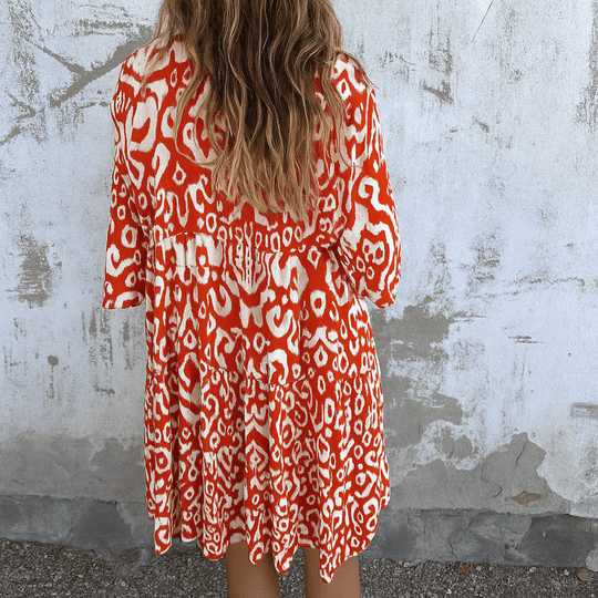 Fashionmoment® Margriet | Elegantes V-Ausschnitt Kleid für zeitlose Eleganz