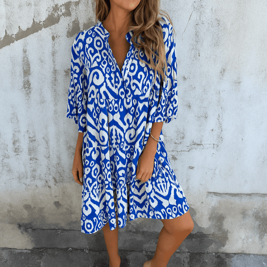 Fashionmoment® Margriet | Elegantes V-Ausschnitt Kleid für zeitlose Eleganz