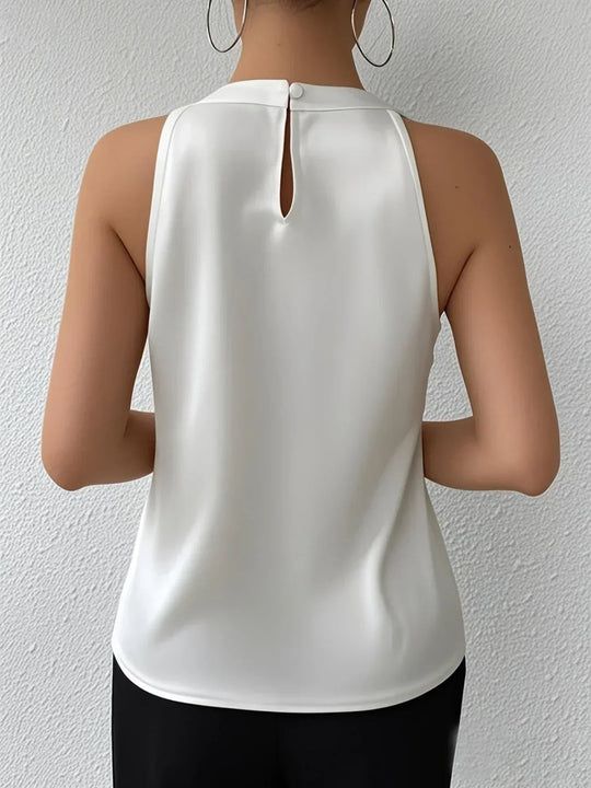 Fashionmoment® Miranda | Elegante Satinbluse mit offenen Schultern