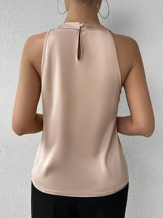 Fashionmoment® Miranda | Elegante Satinbluse mit offenen Schultern