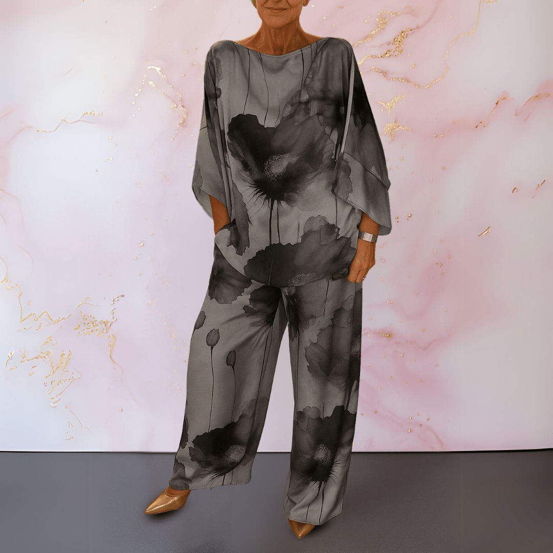 Fashionmoment® Moniek | Ensemble deux pièces en satin pour femme