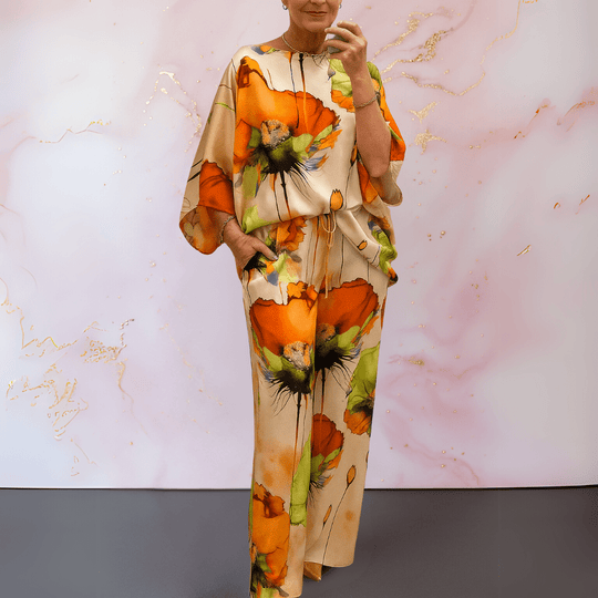 Fashionmoment® Moniek | Ensemble deux pièces en satin pour femme