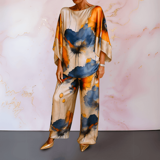 Fashionmoment® Moniek | Ensemble deux pièces en satin pour femme