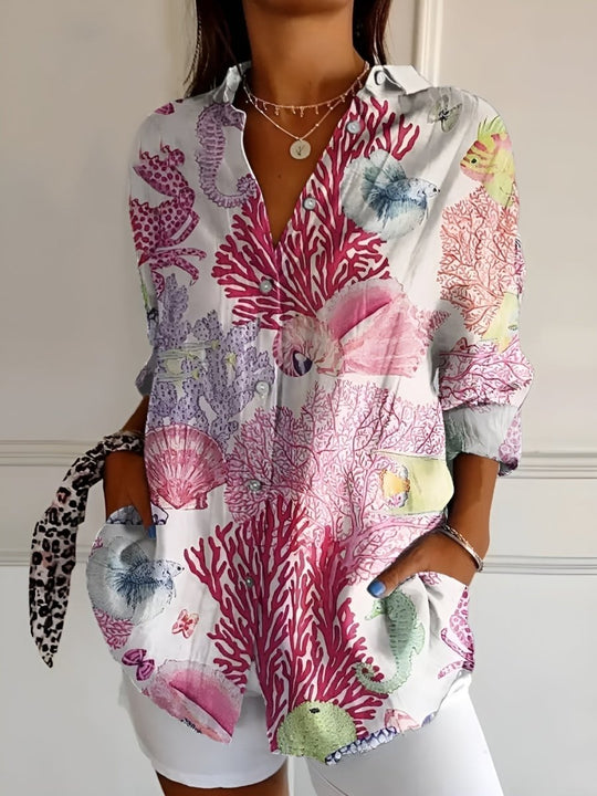 Fashionmoment® | Sommerbluse mit Print