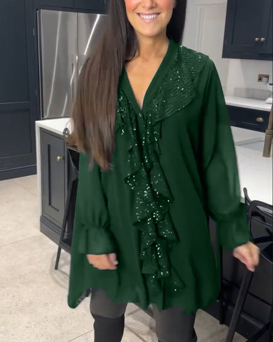 Fashionmoment® | Stilvolle Bluse mit Rüschen