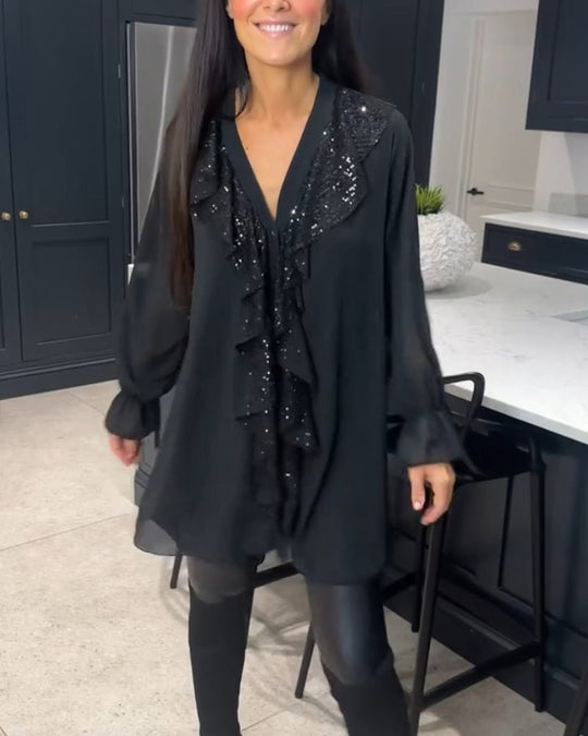 Fashionmoment® | Stilvolle Bluse mit Rüschen