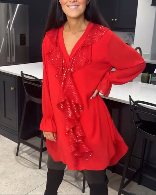 Fashionmoment® | Stilvolle Bluse mit Rüschen