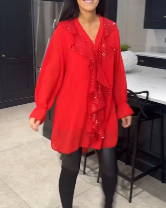 Fashionmoment® | Stilvolle Bluse mit Rüschen
