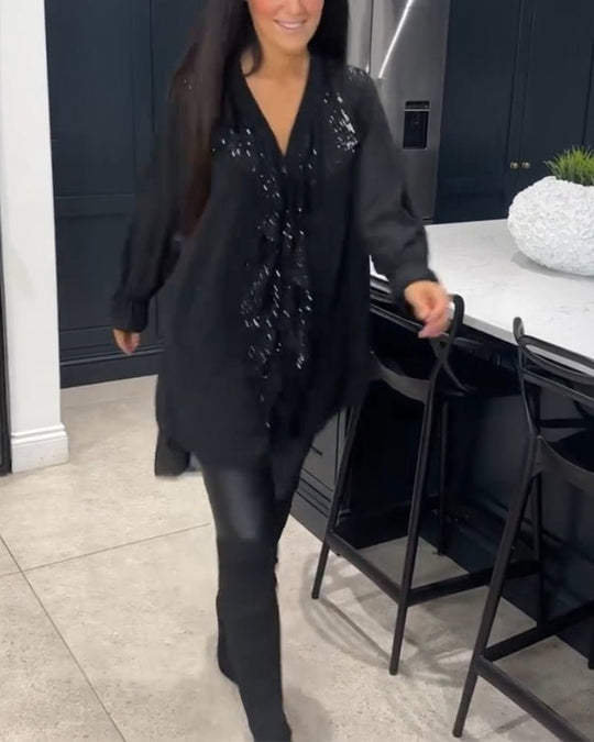 Fashionmoment® | Stilvolle Bluse mit Rüschen