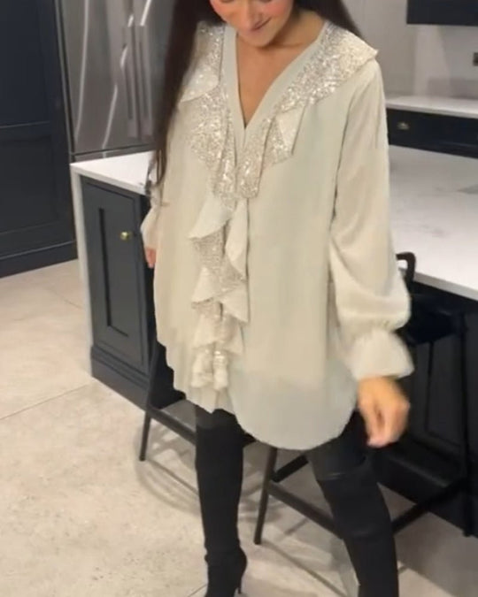 Fashionmoment® | Stilvolle Bluse mit Rüschen