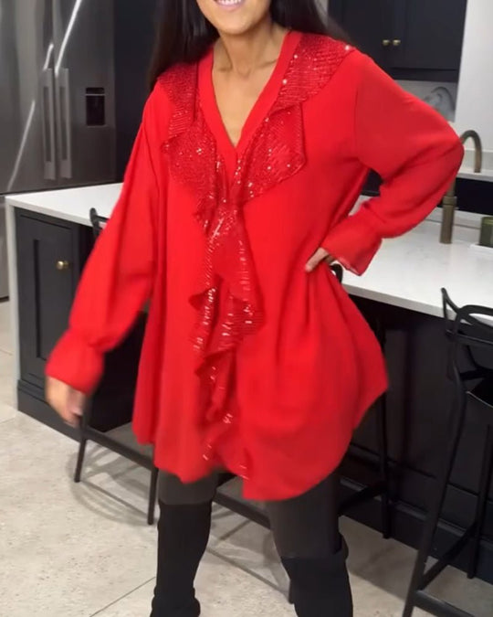 Fashionmoment® | Stilvolle Bluse mit Rüschen