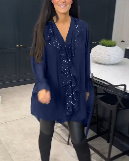 Fashionmoment® | Stilvolle Bluse mit Rüschen