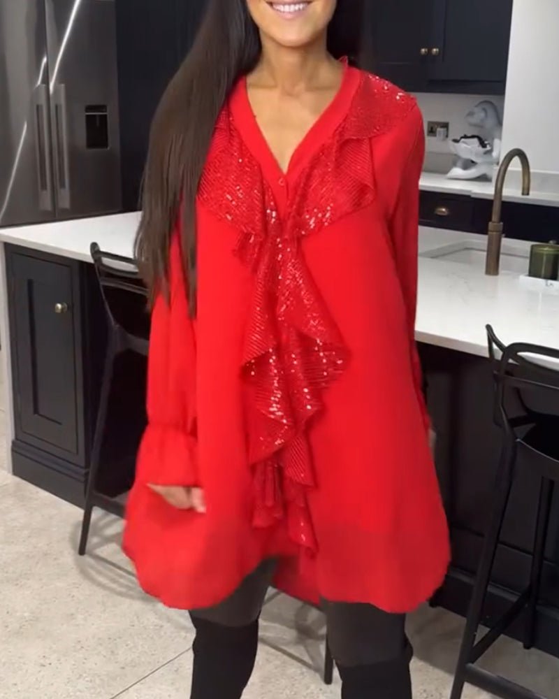 Fashionmoment® | Stilvolle Bluse mit Rüschen