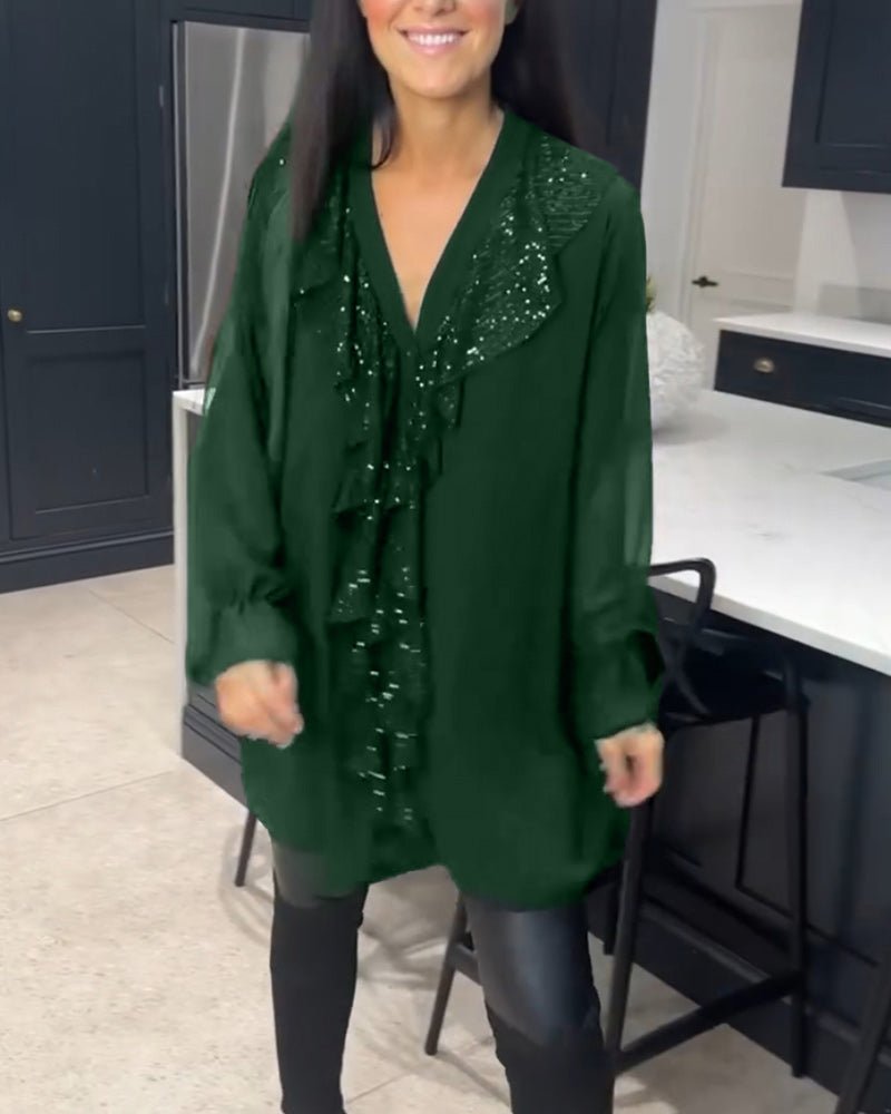 Fashionmoment® | Stilvolle Bluse mit Rüschen