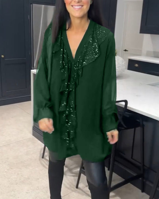 Fashionmoment® | Stilvolle Bluse mit Rüschen
