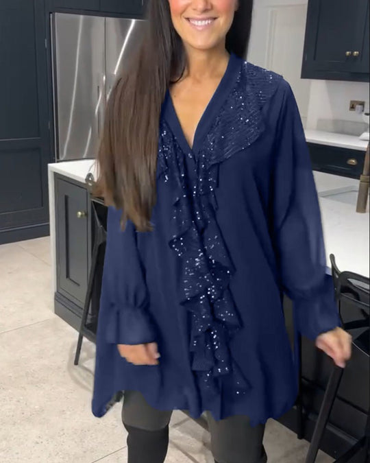 Fashionmoment® | Stilvolle Bluse mit Rüschen