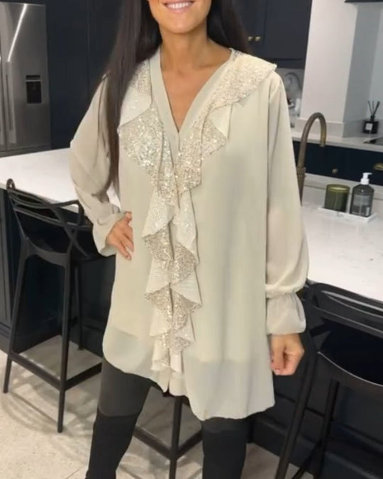 Fashionmoment® | Stilvolle Bluse mit Rüschen