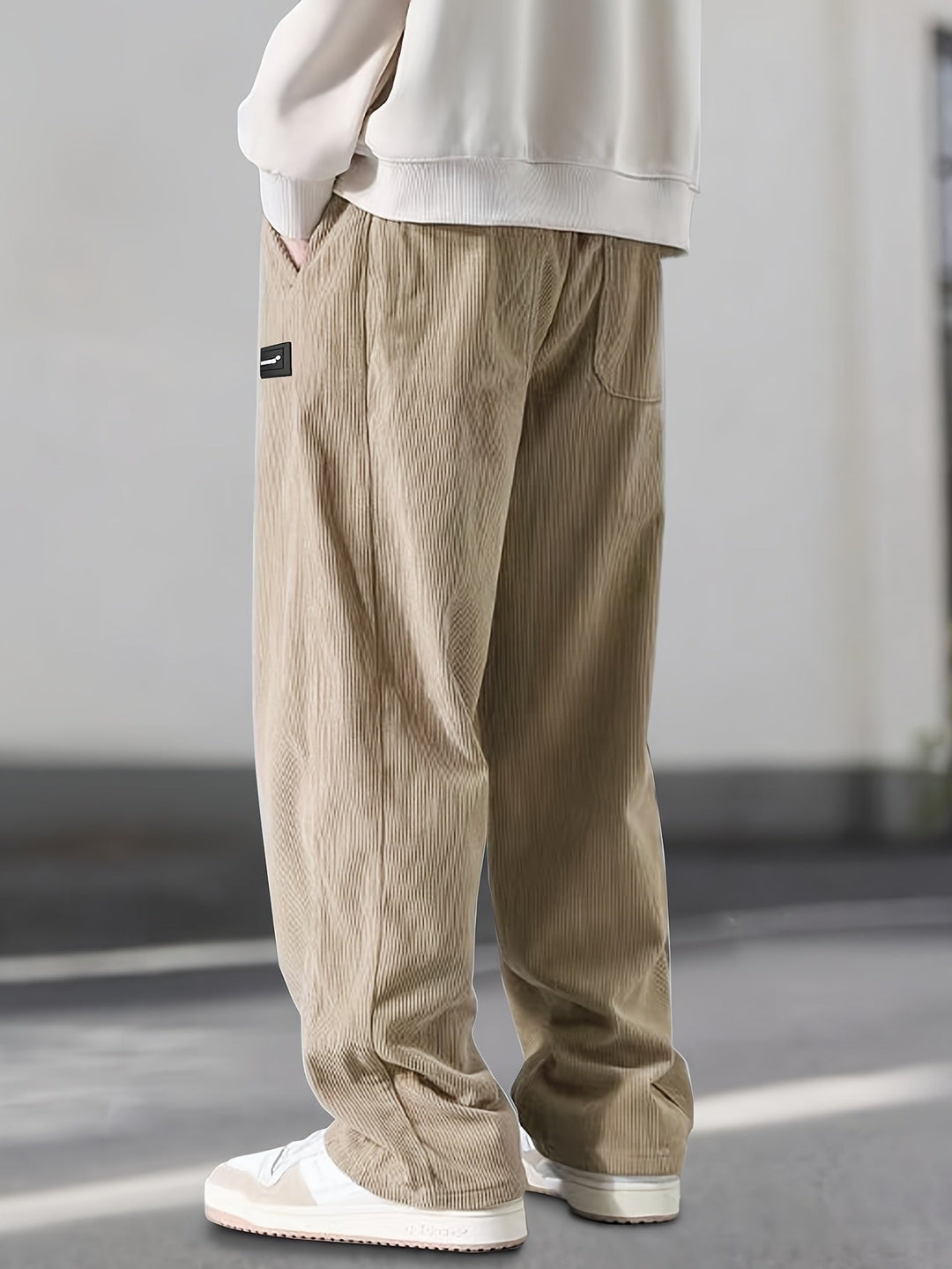 Nouvelle™ | Pantalon droit à taille coulissée avec cordon de serrage