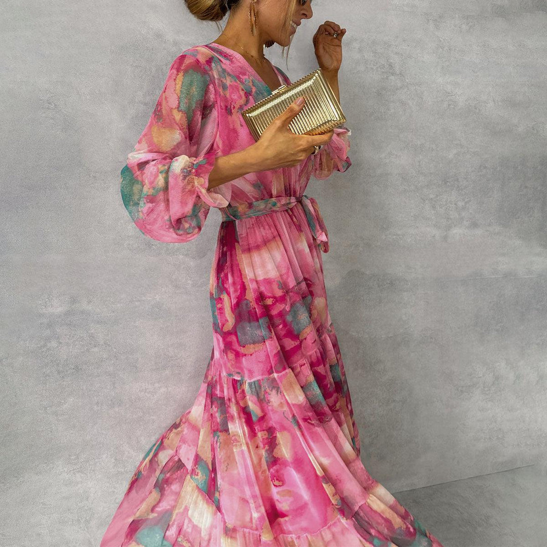FLORENCE | ROBE ÉLÉGANTE ET FLUIDE AVEC MOTIF FLORAL