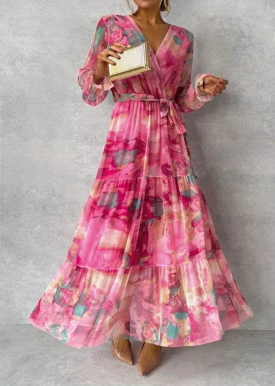 FLORENCE | ROBE ÉLÉGANTE ET FLUIDE AVEC MOTIF FLORAL