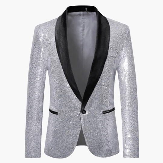 Manteau à paillettes pour homme - aspect brillant 