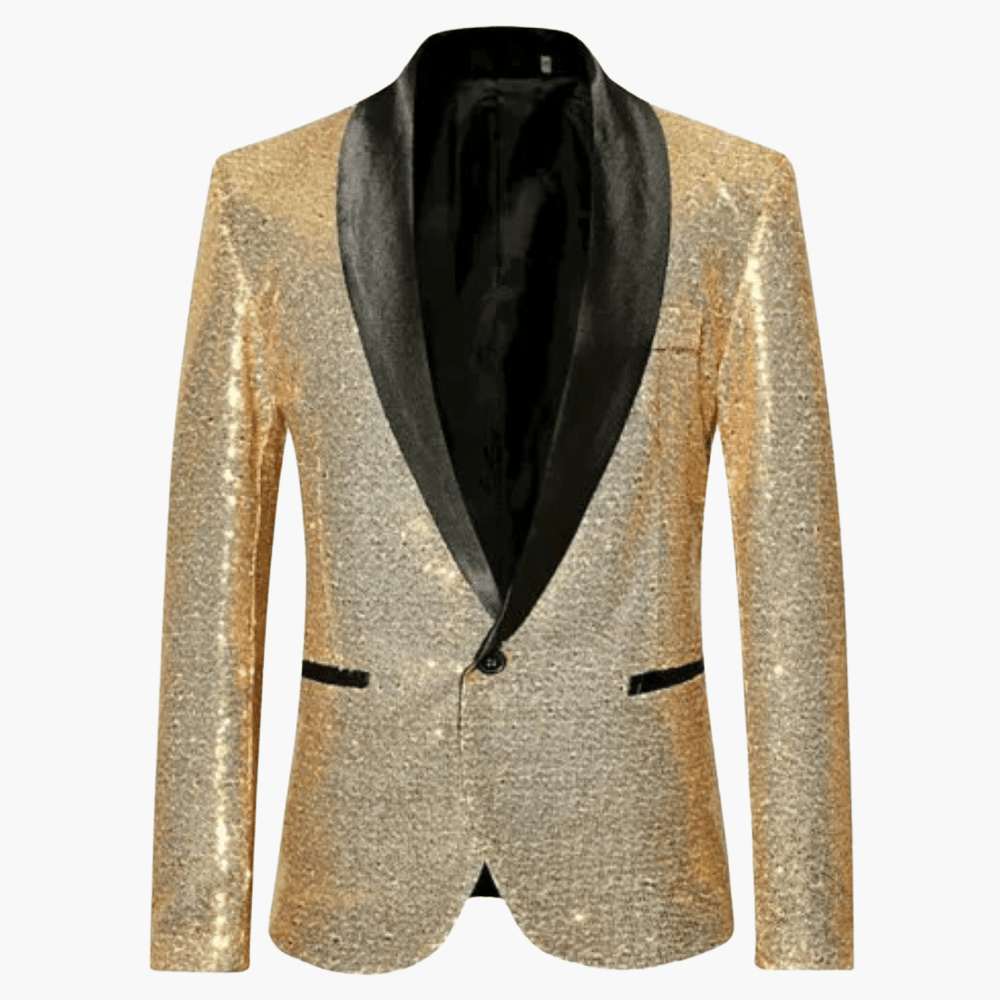 Manteau à paillettes pour homme - aspect brillant 