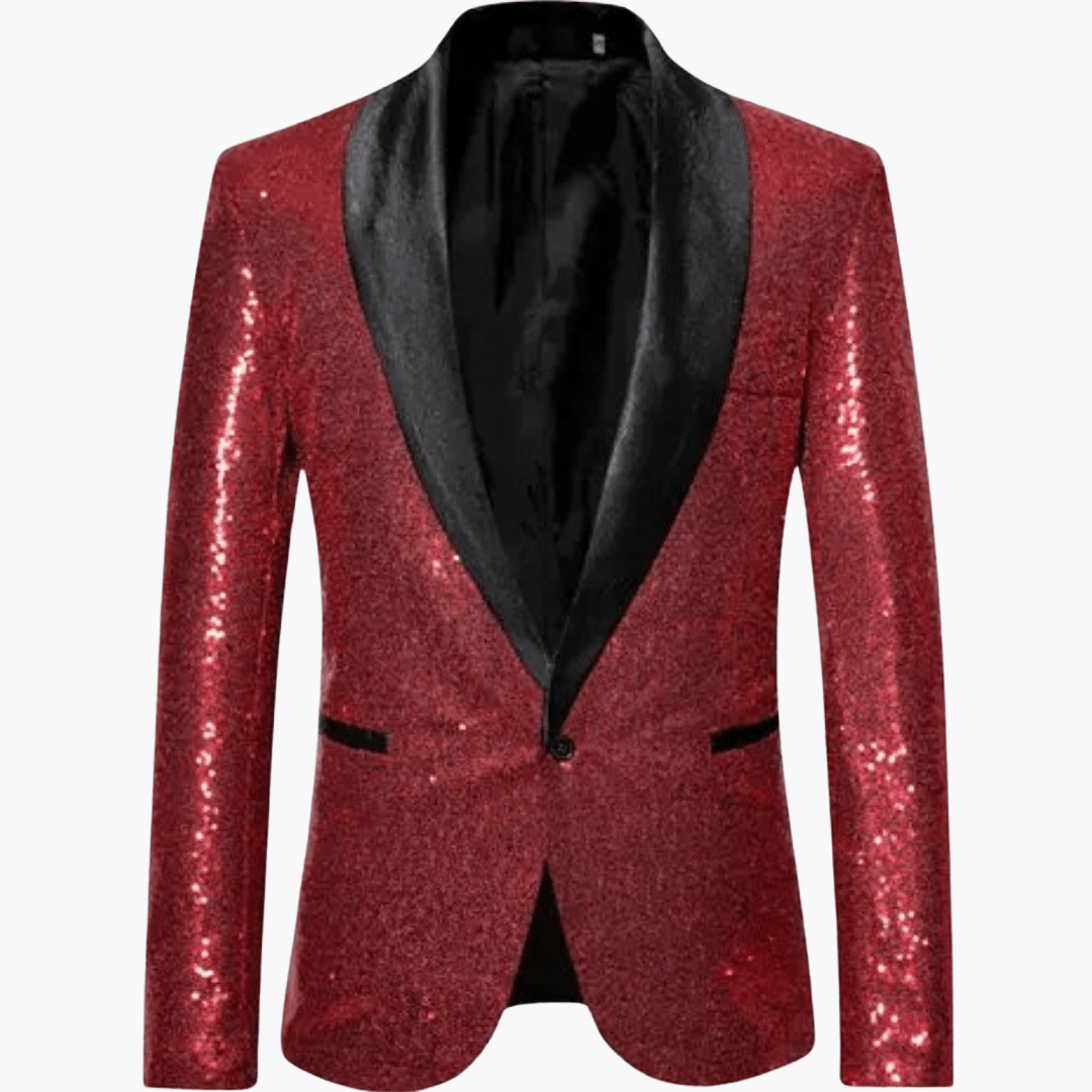 Manteau à paillettes pour homme - aspect brillant 