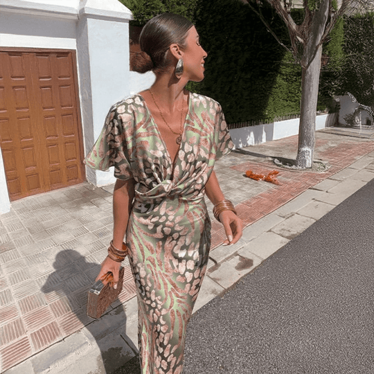 Genève | Robe drapée sophistiquée