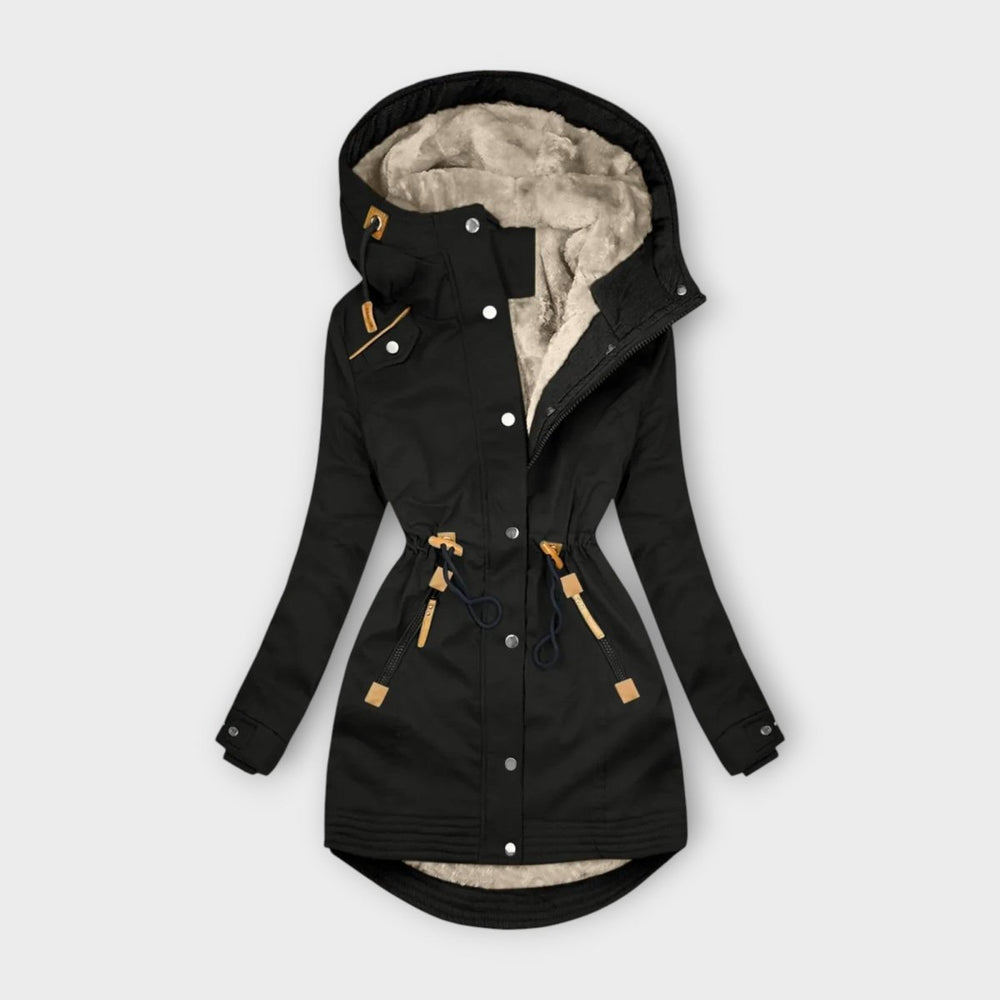 Géorgie - Manteau douillet doublé de fourrure