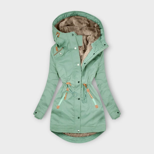 Géorgie - Manteau douillet doublé de fourrure