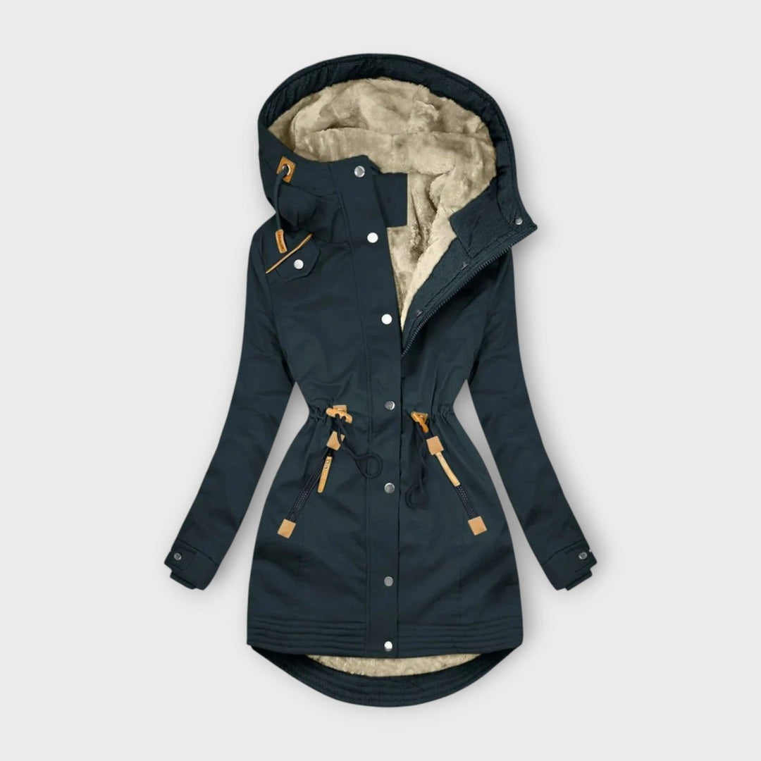 Géorgie - Manteau douillet doublé de fourrure