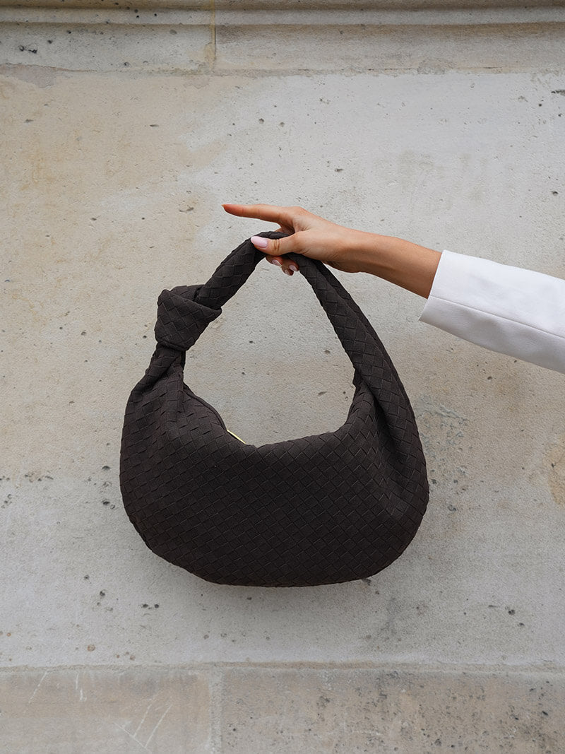 Sac en daim tissé de taille moyenne