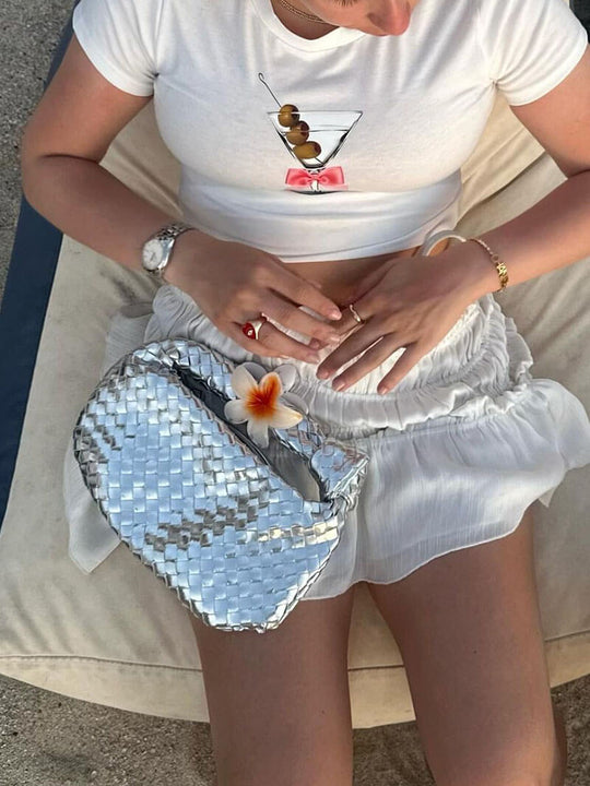 Mini sac tissé