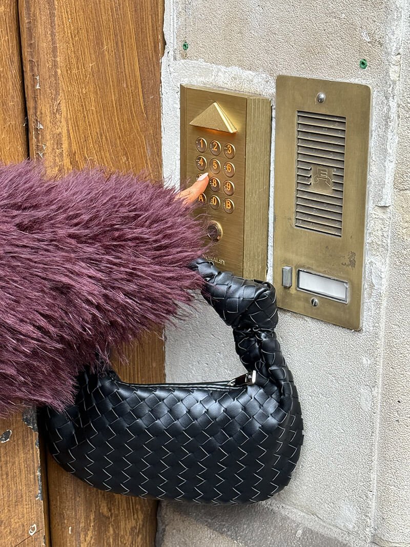 Mini sac tissé