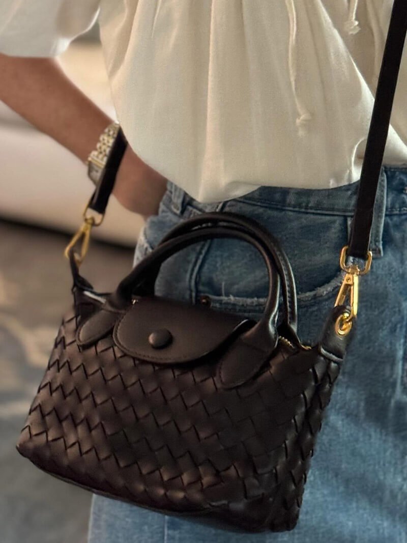 Mini sac tissé Gia
