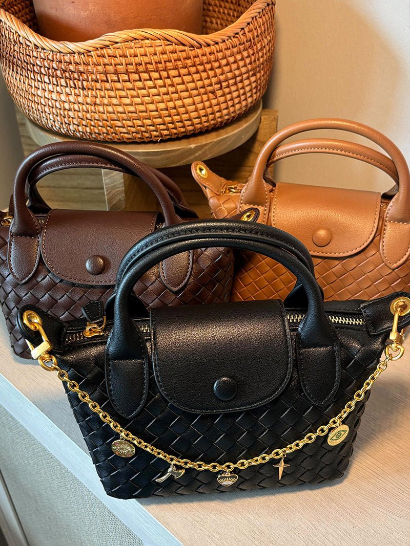 Mini sac tissé Gia