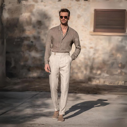 Pantalon en lin Gold Coast