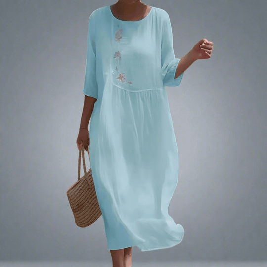 Gudula | Robe longue aérienne à imprimé floral