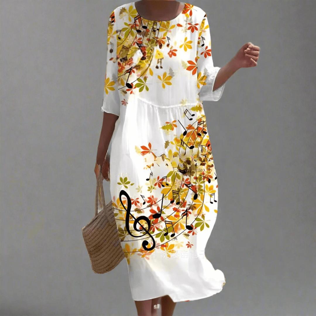 Gudula | Robe longue aérienne à imprimé floral