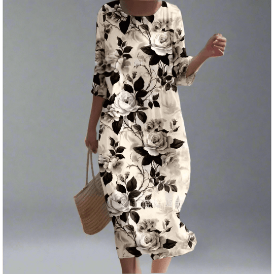 Gudula | Robe longue aérienne à imprimé floral