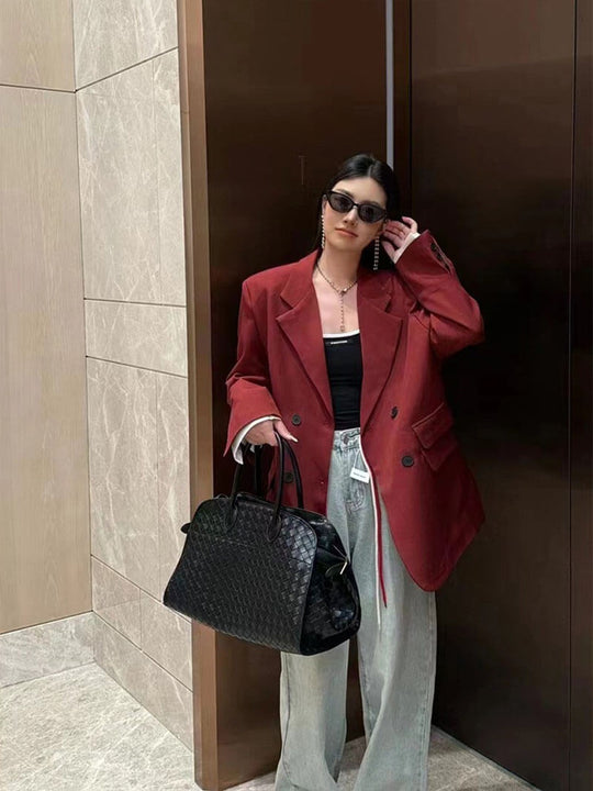 Sac cabas tissé au henné
