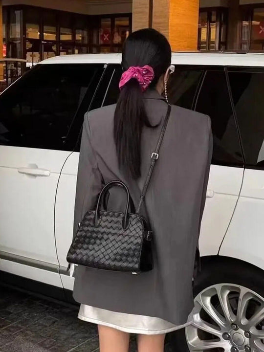 Sac cabas tissé au henné