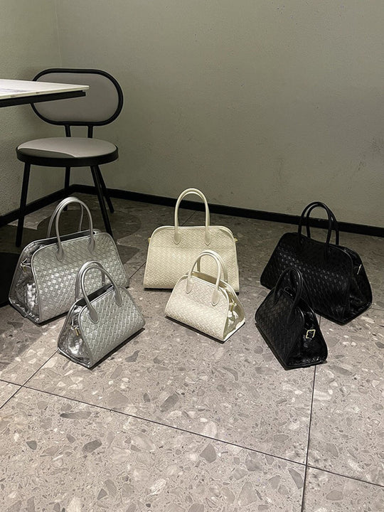 Sac cabas tissé au henné