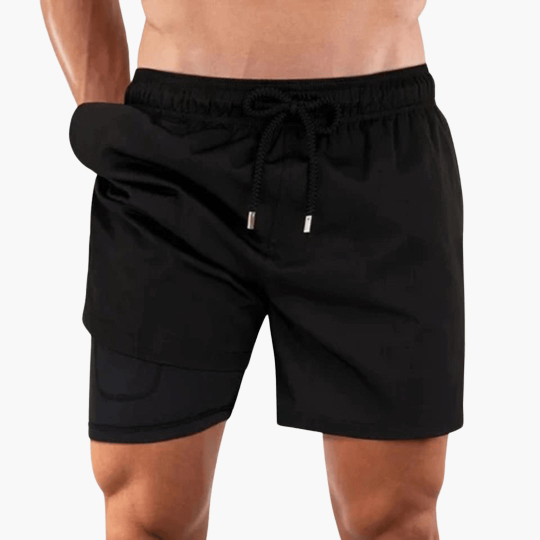 Short de bain homme à imprimé tropical – confortable et élégant