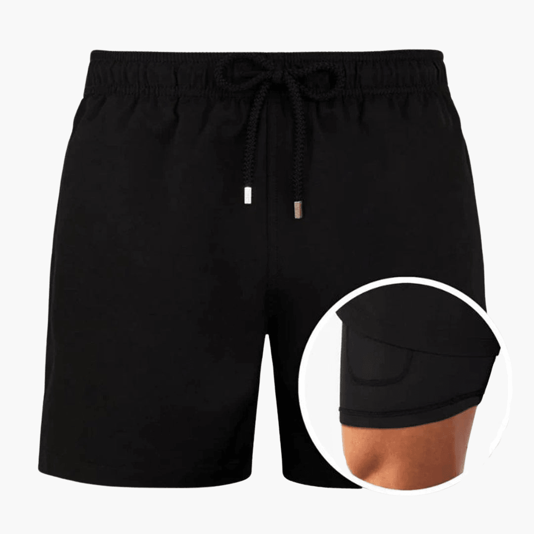 Short de bain homme à imprimé tropical – confortable et élégant
