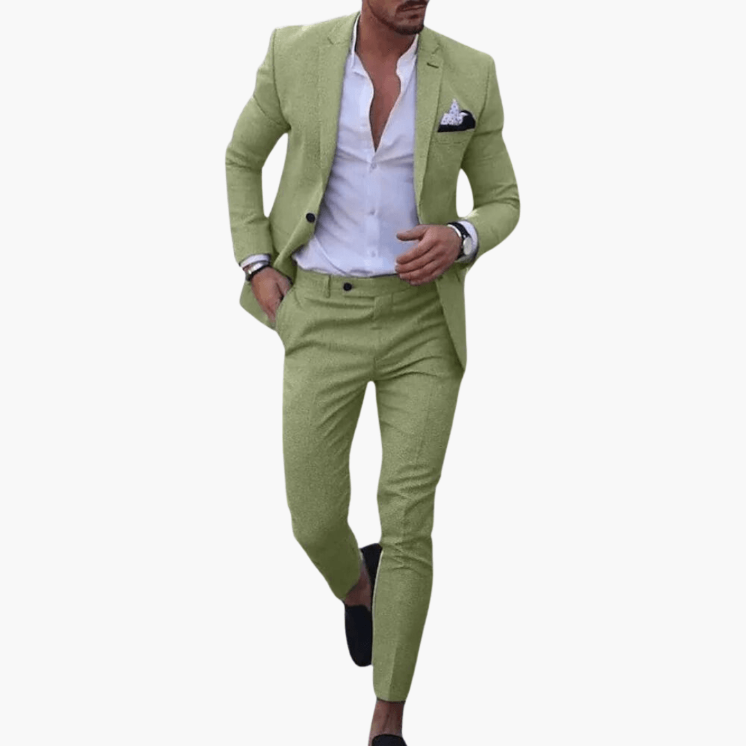 Costume homme coupe slim avec veste pour affaires et mariage