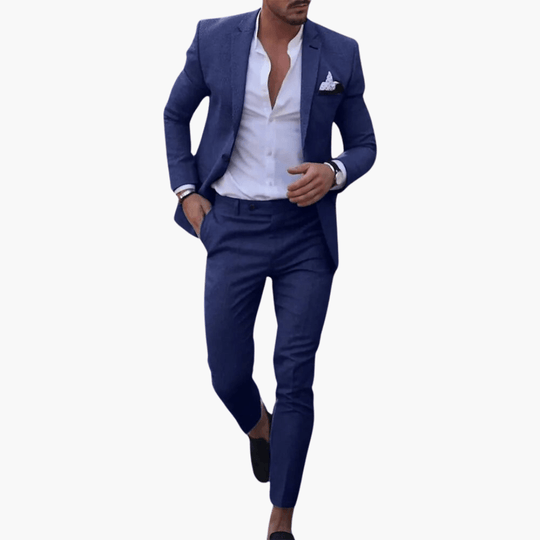 Costume homme coupe slim avec veste pour affaires et mariage